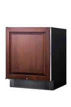 Accucold 27" wide built-in undercounter all-refrigerator with panel-ready door, black – FF27BSSIFLHD
