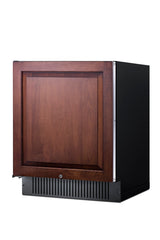 Accucold 27" wide built-in undercounter all-refrigerator with panel-ready door, black – FF27BSSIFLHD
