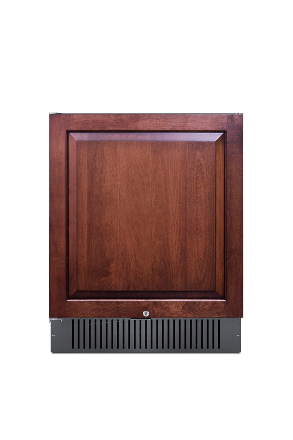 Accucold 27" wide built-in undercounter all-refrigerator with panel-ready door, black – FF27BSSIFLHD