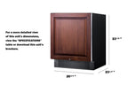 Accucold Accucold 27" wide built-in undercounter all-refrigerator with panel-ready door, black – FF27BSSIF
