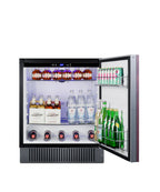 Accucold Accucold 27" wide built-in undercounter all-refrigerator with panel-ready door, black – FF27BSSIF