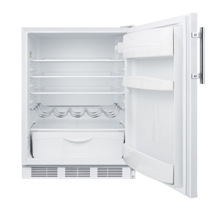 ENERGY STAR certified residential undercounter all-refrigerator (Model FF61WSSHHLHD)
