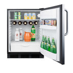 Accucold ENERGY STAR certified residential undercounter all-refrigerator (Model FF63BKSSTBLHD)