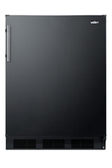 Residential uncercounter all-refrigerator in black with automatic defrost and deluxe interior (Model FF63BKLHD)