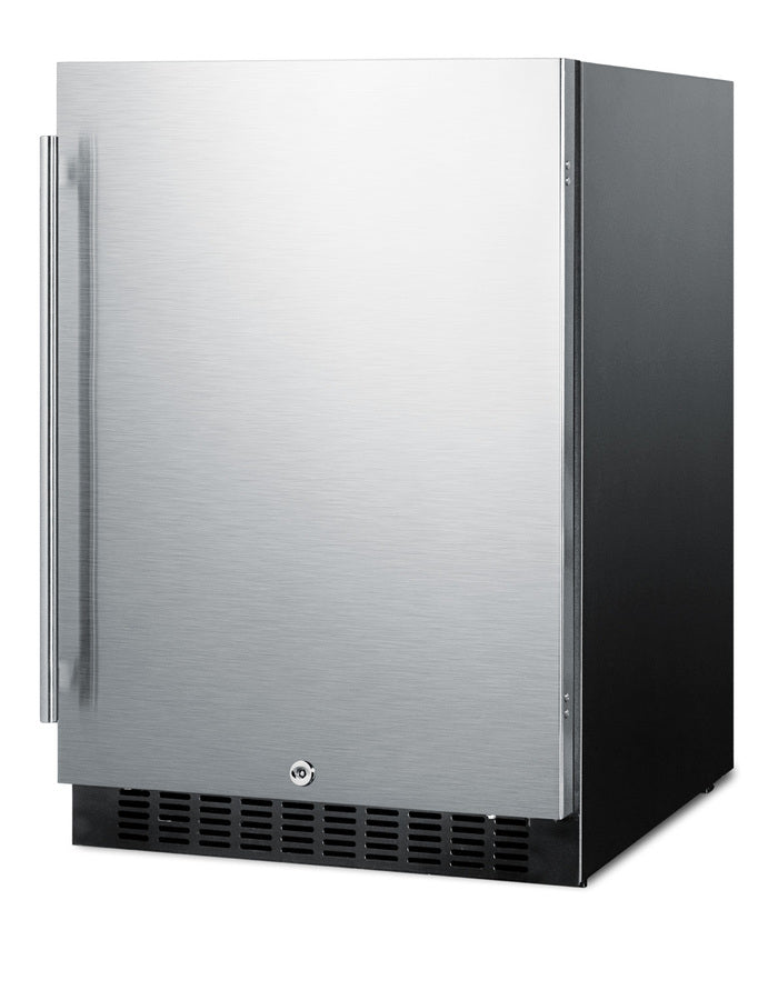 Built-in undercounter all-refrigerator for residential or commercial use, frost-free w/stainless steel exterior, lock, a
