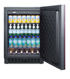 Accucold Built-in undercounter all-refrigerator for residential or commercial use, frost-free w/integrated SS door frame for over (Model FF64BIF)