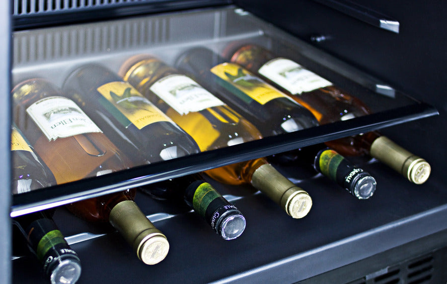 Built-in undercounter all-refrigerator for residential or commercial use, frost-free w/integrated SS door frame for over