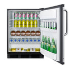 Accucold 24" wide ADA height European solid door commercial beverage zone all-refrigerator – FF6BK7BZADALHD