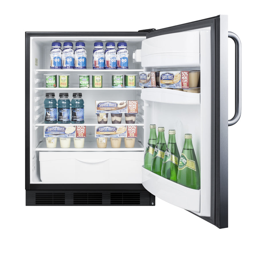 Accucold ADA compliant commercial all-refrigerator for built-in general purpose use – FF6BK7CSSADA