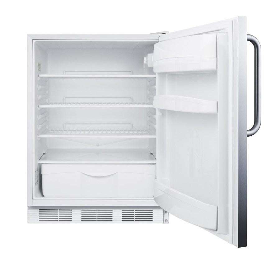 Accucold Commercially listed built-in undercounter all-refrigerator for general purpose use – FF6LW7CSS - Open