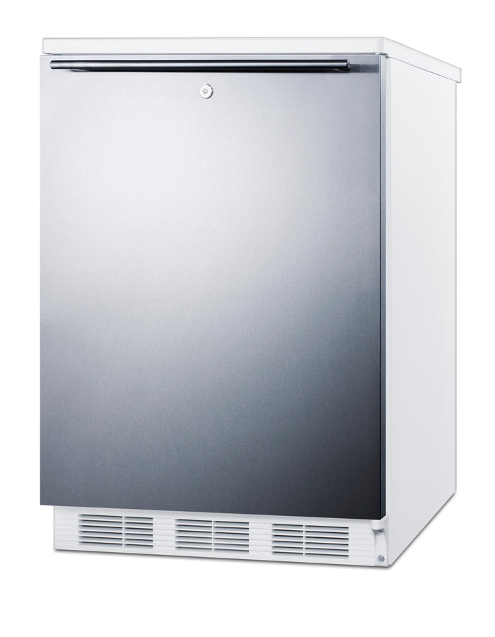 Accucold Commercially listed freestanding all-refrigerator for general purpose use, Left Hinge, ADA – FF6LW7SSHHADALHD