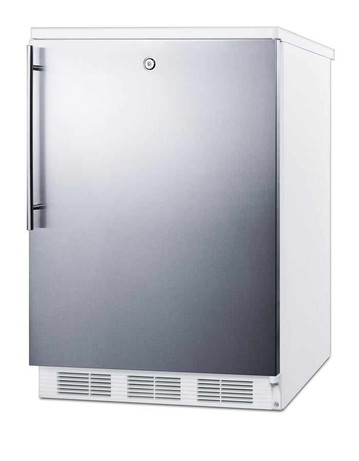 Accucold Commercially listed freestanding all-refrigerator for general purpose use, Left Hinge – FF6LW7SSHVLHD