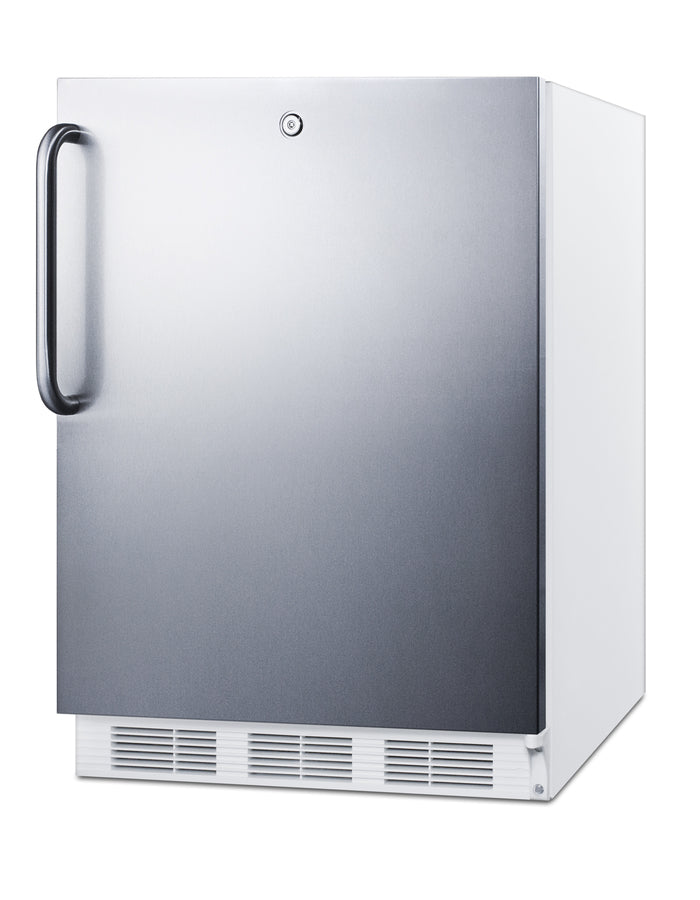 Accucold 24" Wide All-Refrigerator, ADA Compliant, ADA (Model FF6LW7SSTBADA)