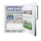 Accucold 24" Wide All-Refrigerator, ADA Compliant, ADA (Model FF6LW7SSTBADA)