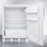 Accucold Commercially listed freestanding all-refrigerator for general purpose use, Left Hinge, Panel-Ready – FF6LW7IFLH