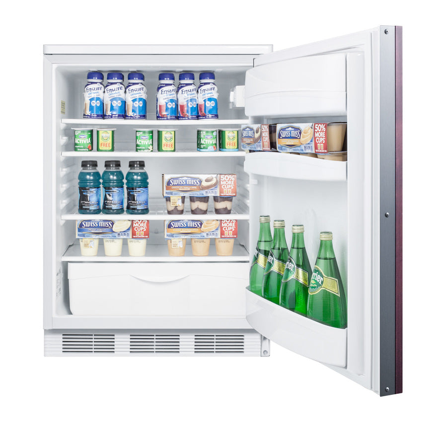 Accucold Commercially approved built-in undercounter all-refrigerator with auto defrost – FF6LWBI7IF - Full