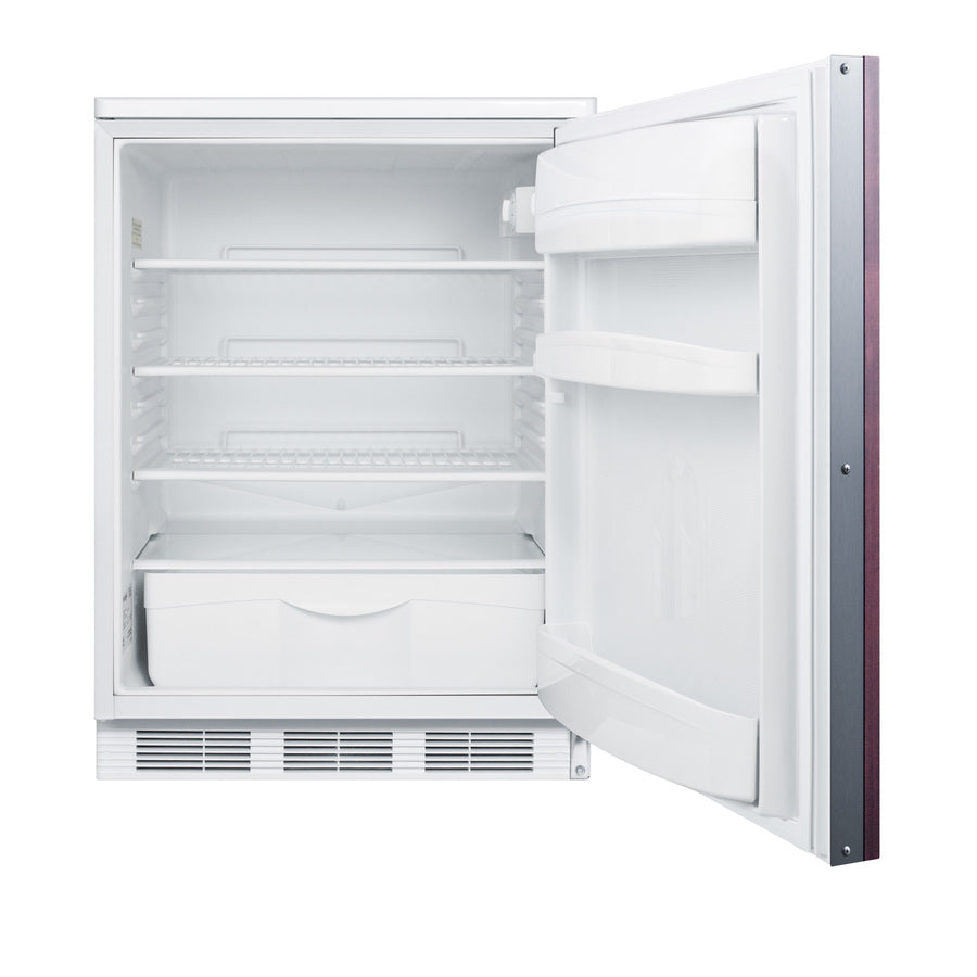 Accucold Commercially approved built-in undercounter all-refrigerator with auto, Left Hinge, ADA – FF6LWBI7IFADALHD