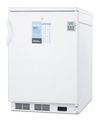 Accucold 24" wide built-in commercial all-refrigerator in white, auto defrost with a lock – FF6LWBI7PLUS2 - Angle