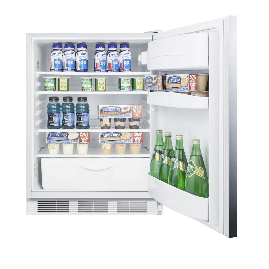 Accucold ADA compliant commercial all-refrigerator for built-in general purpose use – FF6LWBI7SSHHADA