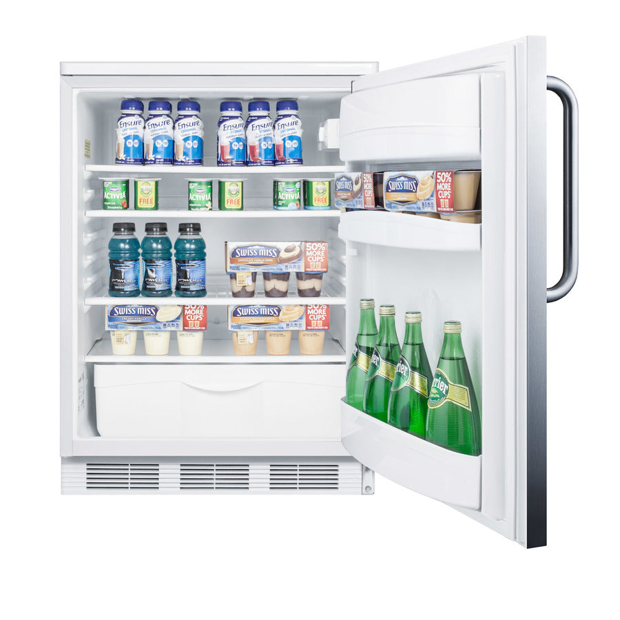 Accucold Commercially listed built-in undercounter all-refrigerator for general purpose use – FF6LWBI7SSTB - Full