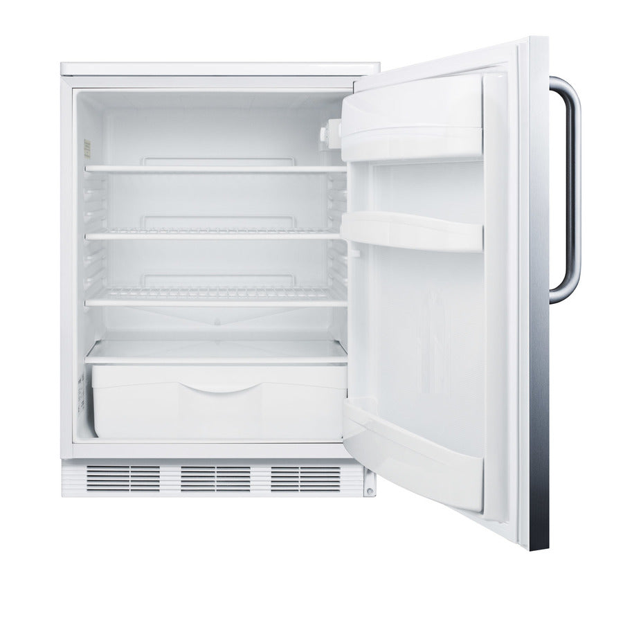 Accucold Commercially listed built-in undercounter all-refrigerator for general purpose use – FF6LWBI7SSTB - Open
