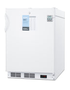 Accucold 24" wide built-in ADA compliant all-refrigerator in white, auto defrost with a lock – FF6LWBIPLUS2ADA - Angle
