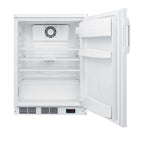 Accucold 24" wide built-in all-refrigerator in white, auto defrost with a lock – FF6LWBIPLUS2