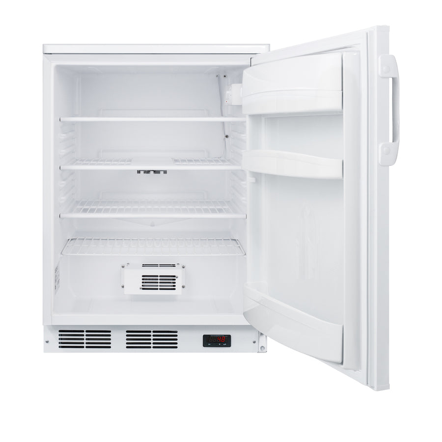 Accucold 24" wide auto defrost all-refrigerator with lock, digital thermostat, Left Hinge – FF6LWPROLHD