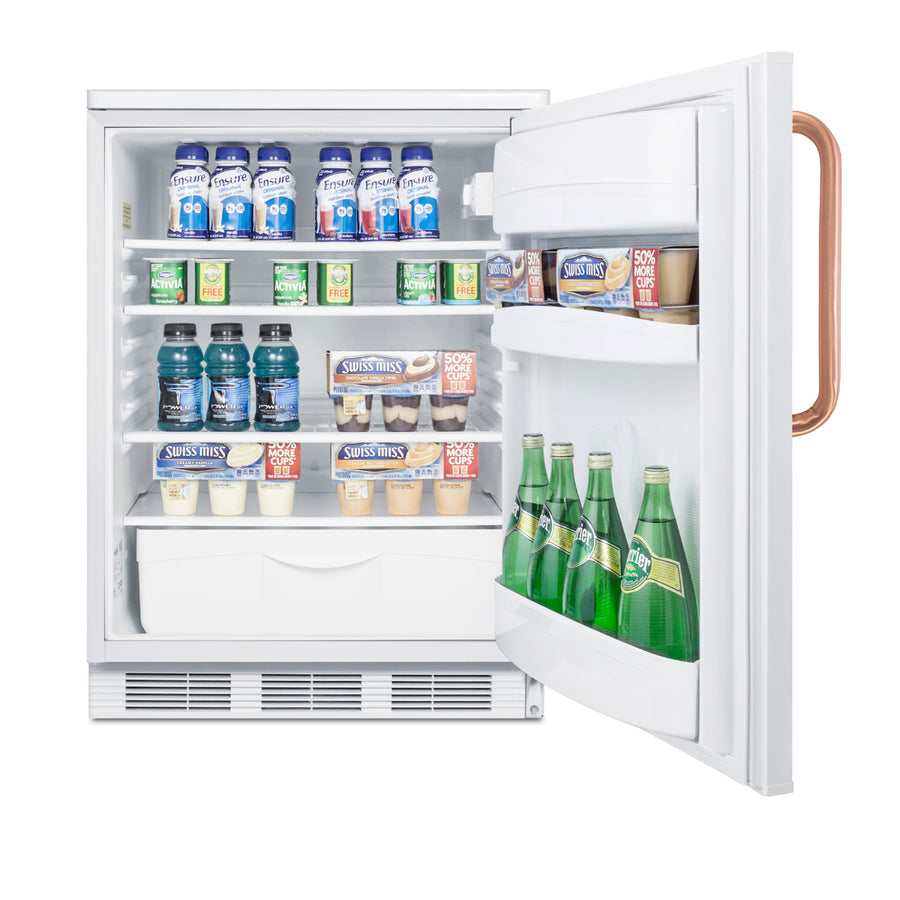 24" Wide All-Refrigerator with Antimicrobial Pure Copper Handle (Model FF6LWTBC)