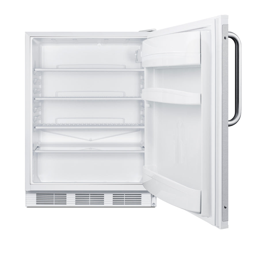 Accucold 24" wide ADA height European solid door commercial beverage zone all-refrigerator – FF6W7BZADA