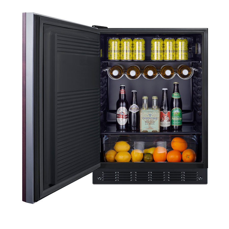 24" wide ADA height European all-refrigerator, ADA (Model FF708BLSSIFADALHD)