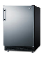 Accucold 24" wide undercounter European all-refrigerator (Model FF708BLSSRS)