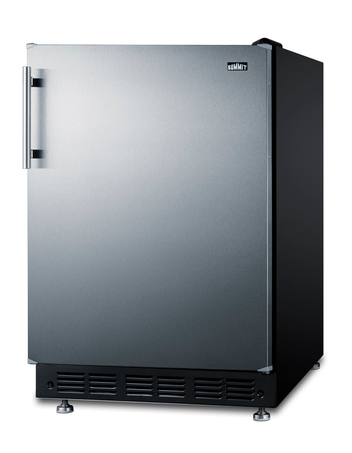 Accucold 24" wide undercounter European all-refrigerator (Model FF708BLSSRS)