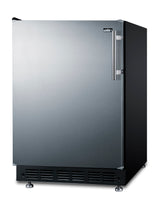 Accucold 24" wide undercounter European all-refrigerator (Model FF708BLSSRSLHD)