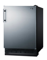 Accucold 24" wide undercounter European all-refrigerator (Model FF708BLSSRS)