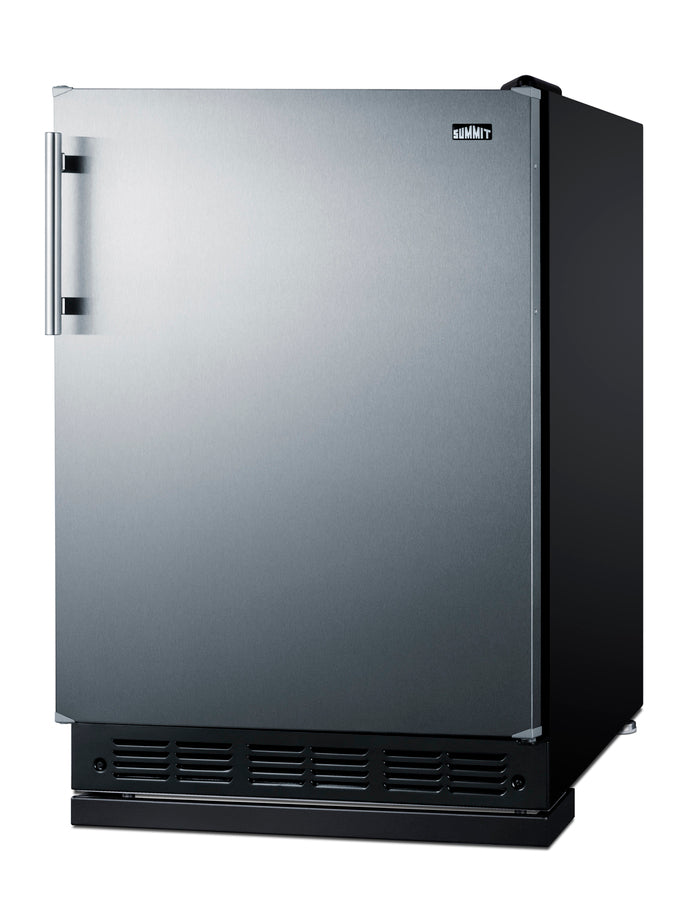 Accucold 24" wide undercounter European all-refrigerator (Model FF708BLSSRS)