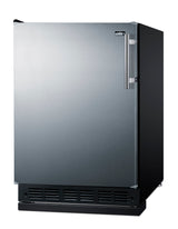 Accucold 24" wide undercounter European all-refrigerator (Model FF708BLSSRSLHD)