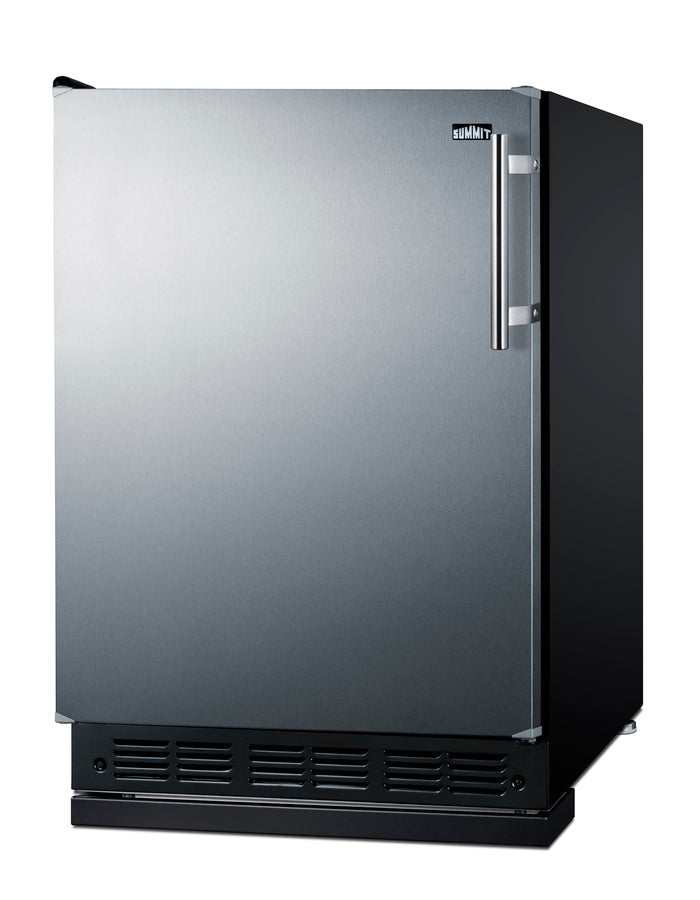Accucold 24" wide undercounter European all-refrigerator (Model FF708BLSSRSLHD)