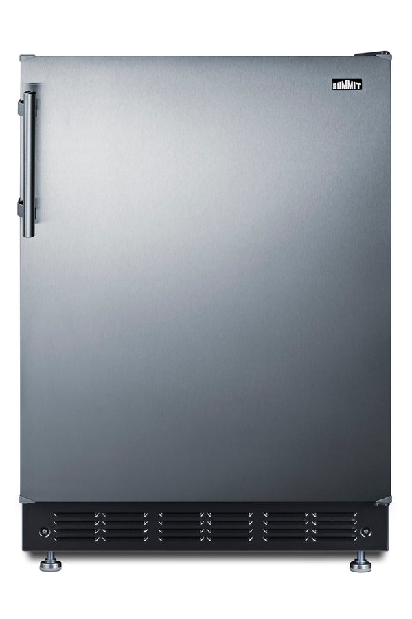 Accucold 24" wide undercounter European all-refrigerator (Model FF708BLSSRS)