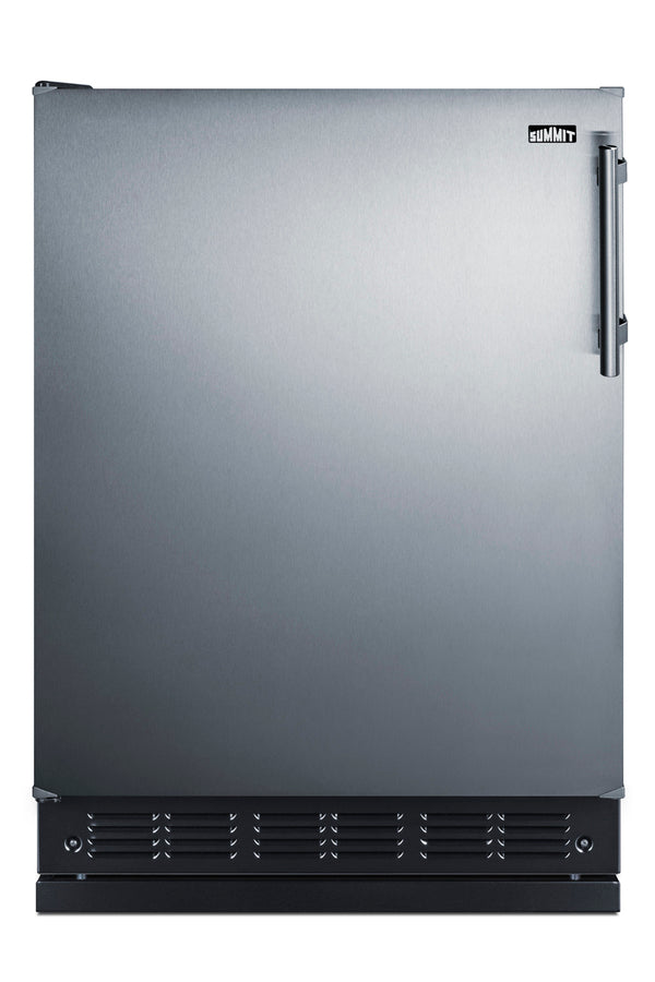Accucold 24" wide undercounter European all-refrigerator (Model FF708BLSSRSLHD)