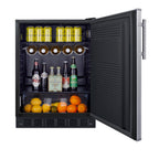 Accucold 24" wide undercounter European all-refrigerator (Model FF708BLSS)
