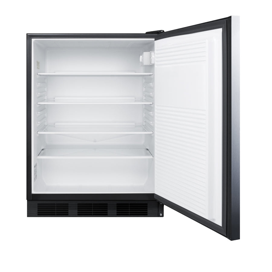 Accucold ADA compliant built-in undercounter all-refrigerator for general purpose or – FF7BKBISSHHADA - Open
