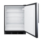 Accucold Commercially listed built-in undercounter all-refrigerator for general purpose use – FF7BKBISSHV - Open
