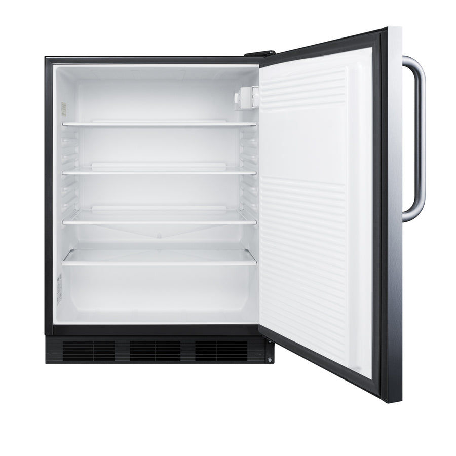 Accucold ADA compliant built-in undercounter all-refrigerator for general purpose or – FF7BKBISSTBADA - Open