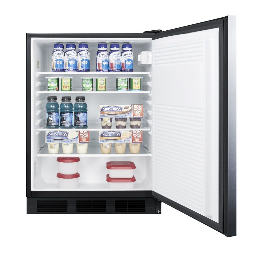 Accucold 24" Wide All-Refrigerator, ADA Compliant, ADA (Model FF7BKSSHHADA) Main image
