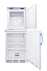 Accucold 24" Wide All-Refrigerator/All-Freezer Combination (Model FF7LW-FS24LSTACKMED2)
