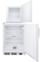 Accucold 24" Wide All-Refrigerator/All-Freezer Combination (Model FF7LW-FS24LSTACKPRO)