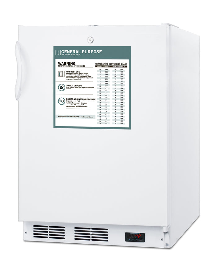 24" Wide Built-In All-Refrigerator, ADA Compliant, ADA (Model FF7LWBIADAGP)