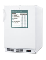 Accucold ADA compliant built-in undercounter all-refrigerator for general purpose, Left Hinge – FF7LWBIADAGPLHD