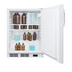 Accucold 24" wide built-in ADA compliant all-refrigerator in white, auto defrost with a lock – FF7LWBIPLUS2ADA - Full